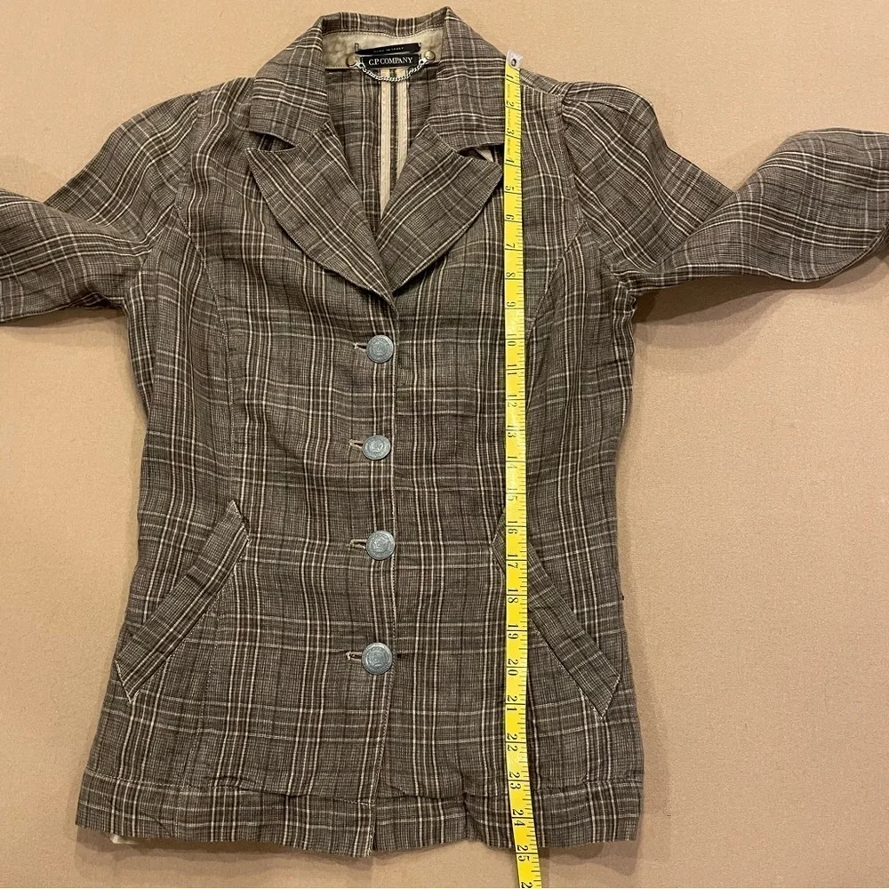C.P. Company Italy Women’s 100% Flax/Linen Blazer Size 40 (XS/4)
